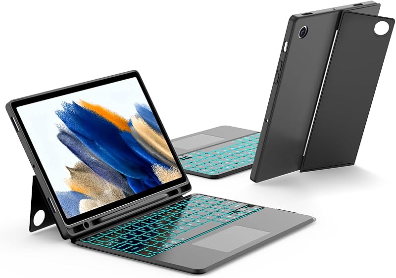 JUQITECH Samsung Galaxy Tab Protector Kickstand Detachable Magnetic 10.5” Black